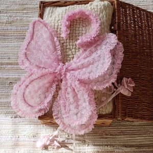 Wings, Fairy Wings, Pink wings, Flowers Wings, Butterfly costume for child, Costume wings, Butterfly for birthday, Flower girl