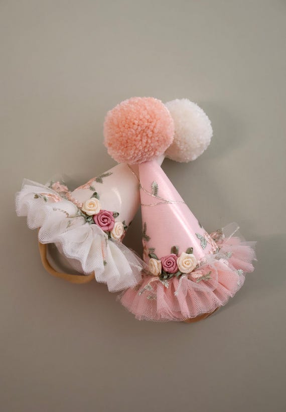 Party Hat, Party Hat With Flowers, Party Hat With Embroidery, Mini
