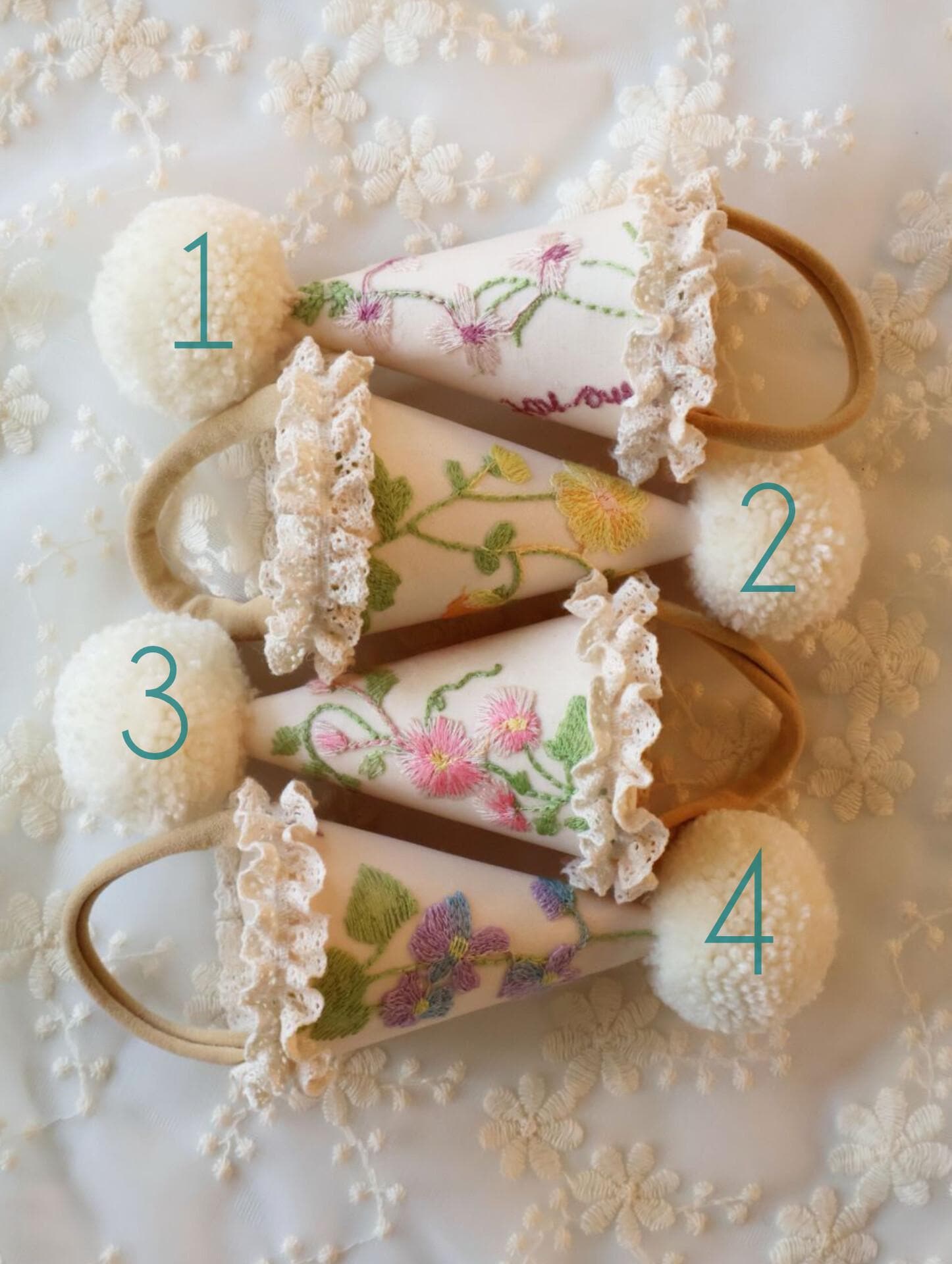 帽子 KruhitkaLove / Party Hat KruhitkaLove / Party Hat with embroidery - I