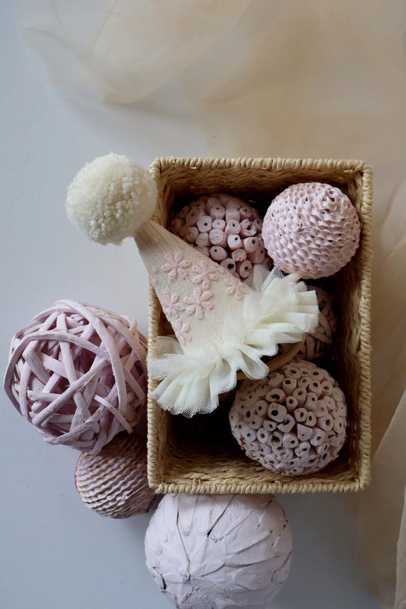 Party Hat, Party Hat With Flowers, Party Hat With Embroidery, Mini