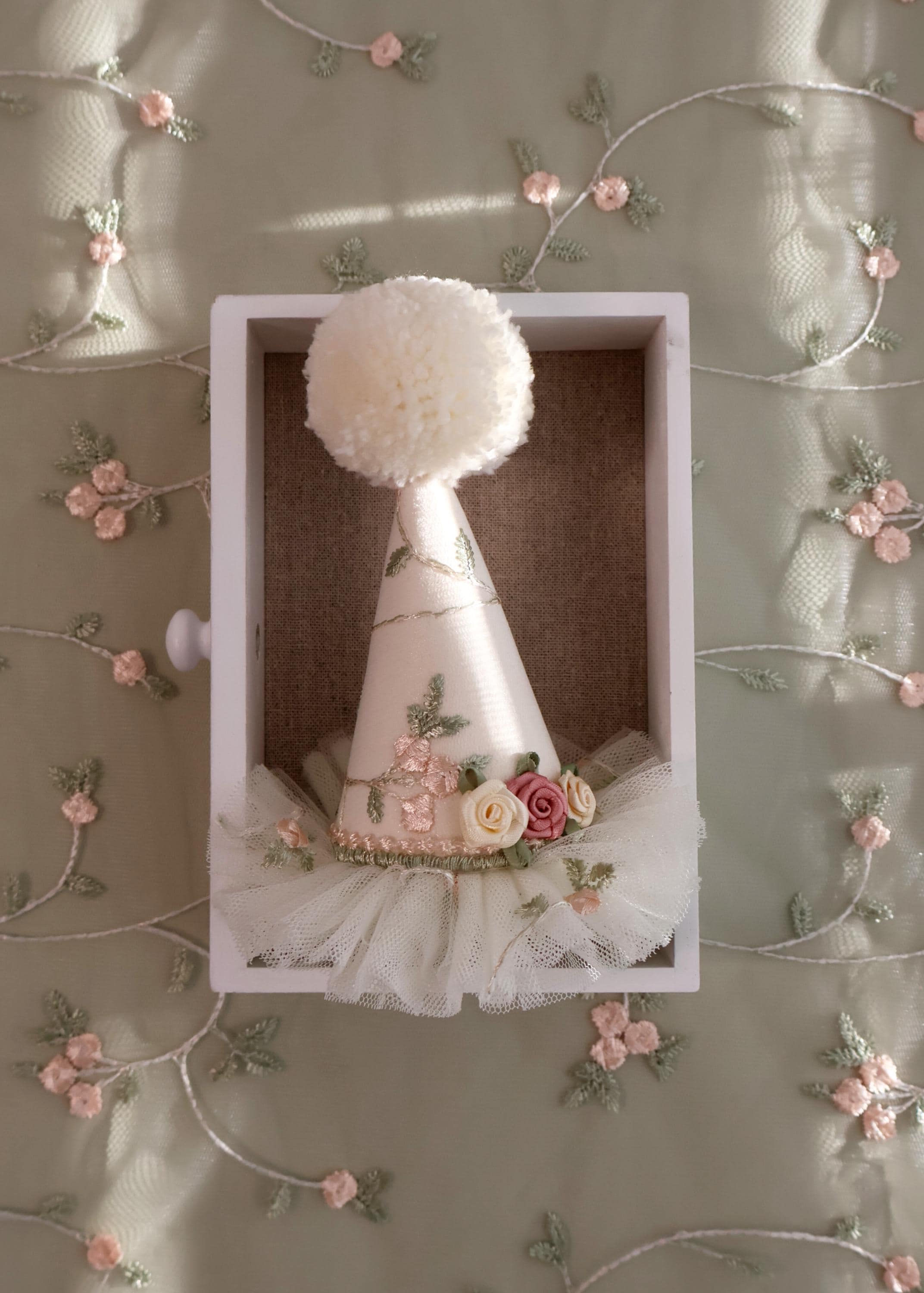 Party Hat, Party Hat With Flowers, Party Hat With Embroidery, Mini