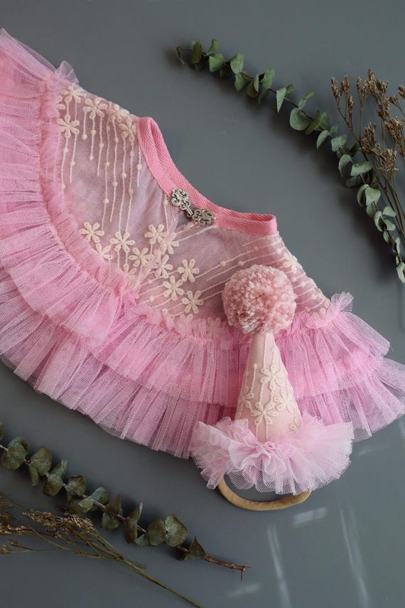 Party Hat, Party Hat With Flowers, Party Hat With Embroidery, Mini