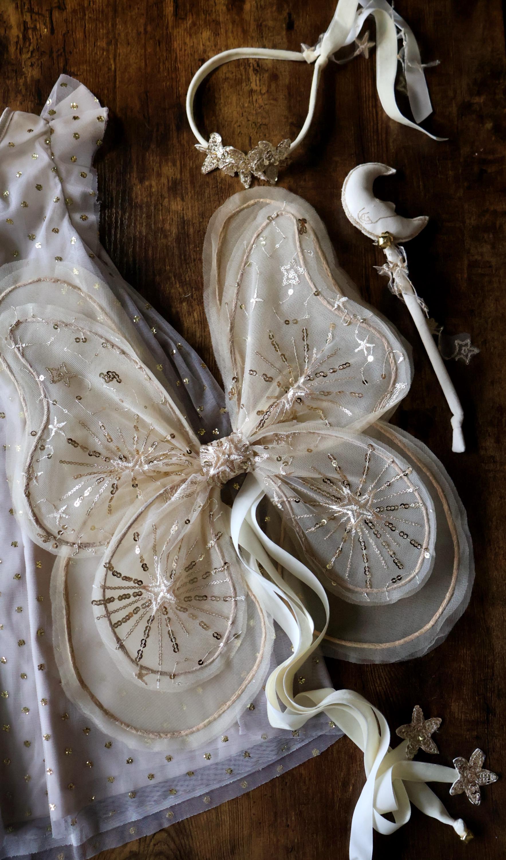 Glitter Wings, Stars Wings, Gold Wings, Butterfly Wings, Fairy 