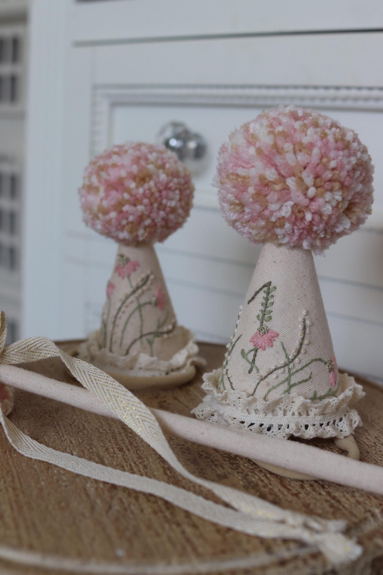 Party Hat, Birthday Partyhat, Embroidery Paryhat, 1st Birthday