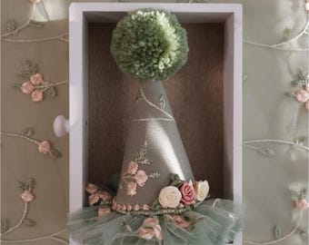 Party Hat, Party Hat With Flowers, Party Hat With Embroidery, Mini