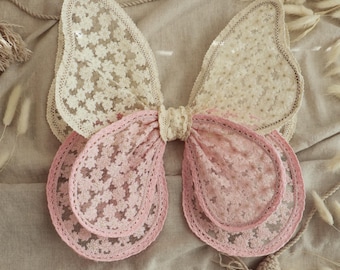 Ailes ajourées, Ailes de fée, Déguisement de papillon pour enfant, Ailes de costume, Anniversaire de papillon, bouquetière, Ailes