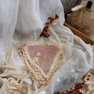 Flowers Embroidery Garland, Tulle Bunting Banner, Nursery and Kids Room Decor, Baby Shower Girl Boy Gift image 16