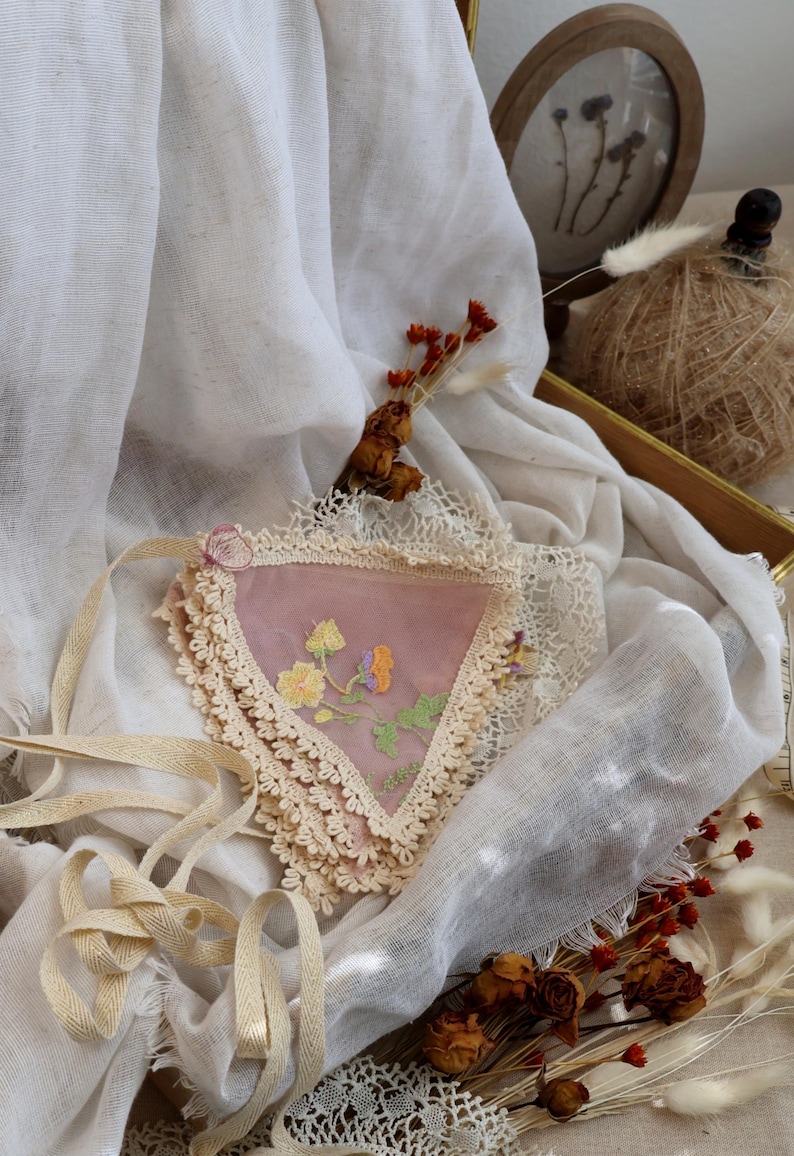 Flowers Embroidery Garland, Tulle Bunting Banner, Nursery and Kids Room Decor, Baby Shower Girl Boy Gift image 16