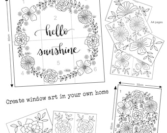 Christmas Window Art Bundle Guide PDF, Window Art Guide, Window Art ...