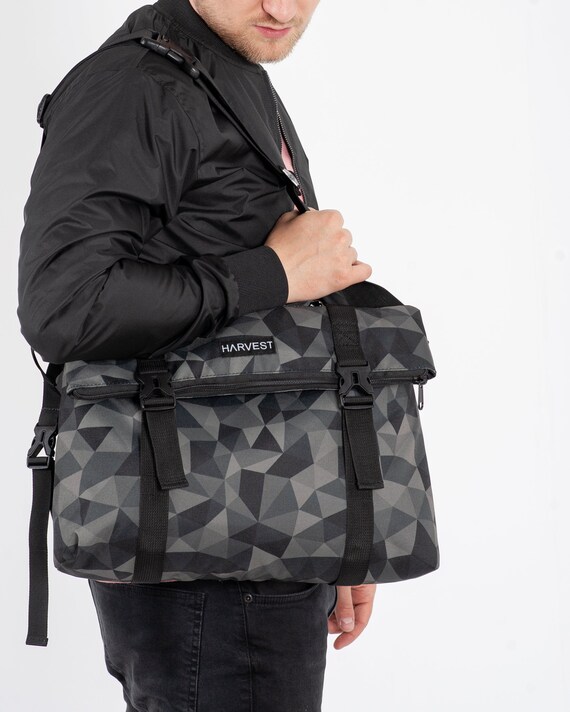 Messenger Bag Vegan Bag Laptop Bag Mens Shoulder Bag Unisex Etsy