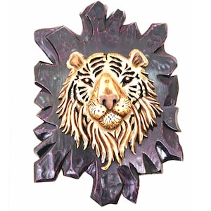 Carved Wooden Tiger