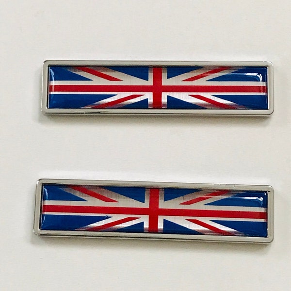 Panel Badges Sticker Decal UK Flag Union Jack x 2