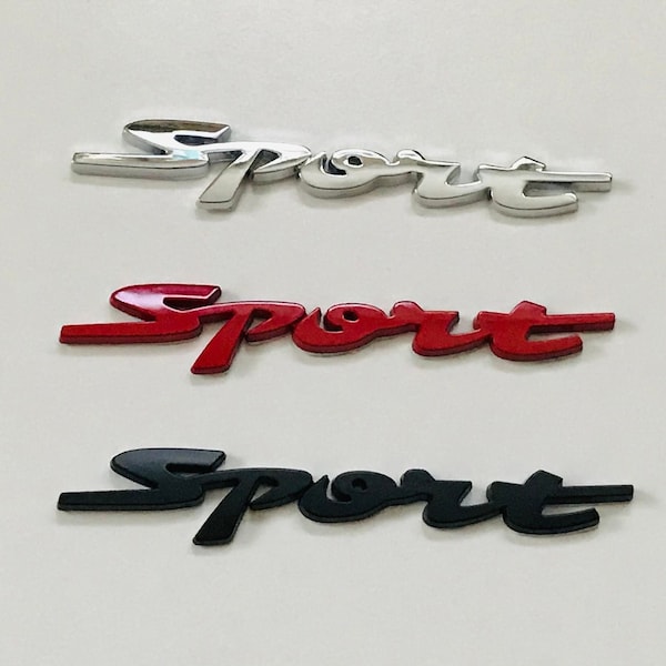 Badge Sport Hood Badge Metallic Decal Emblem