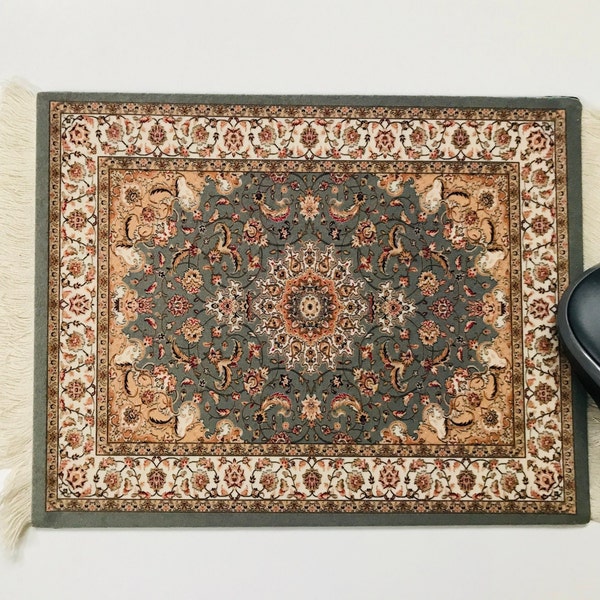 Persian Rug Mouse Mat Pad Desktop Laptop Office Handmade D 24