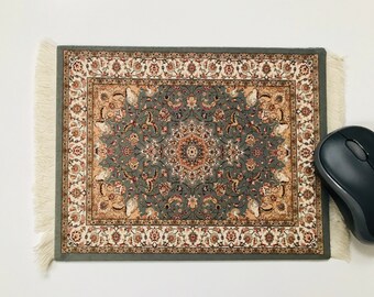 Persian Rug Mouse Mat Pad Desktop Laptop Office Handmade D 24