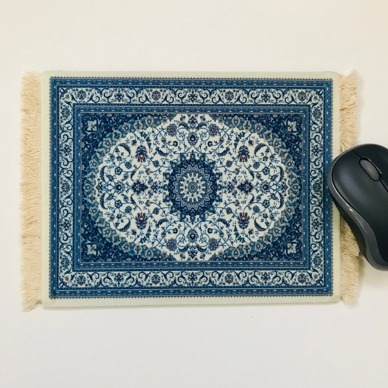 Persian Rug Mouse Pad Mat Desktop Laptop Office Ornamental Design 11 image 1