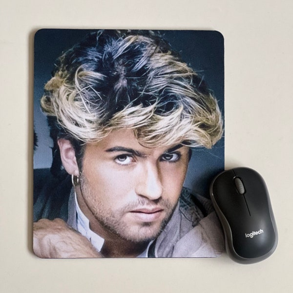 Mouse Pad Mat George Michael Desktop Laptop Office Handmade