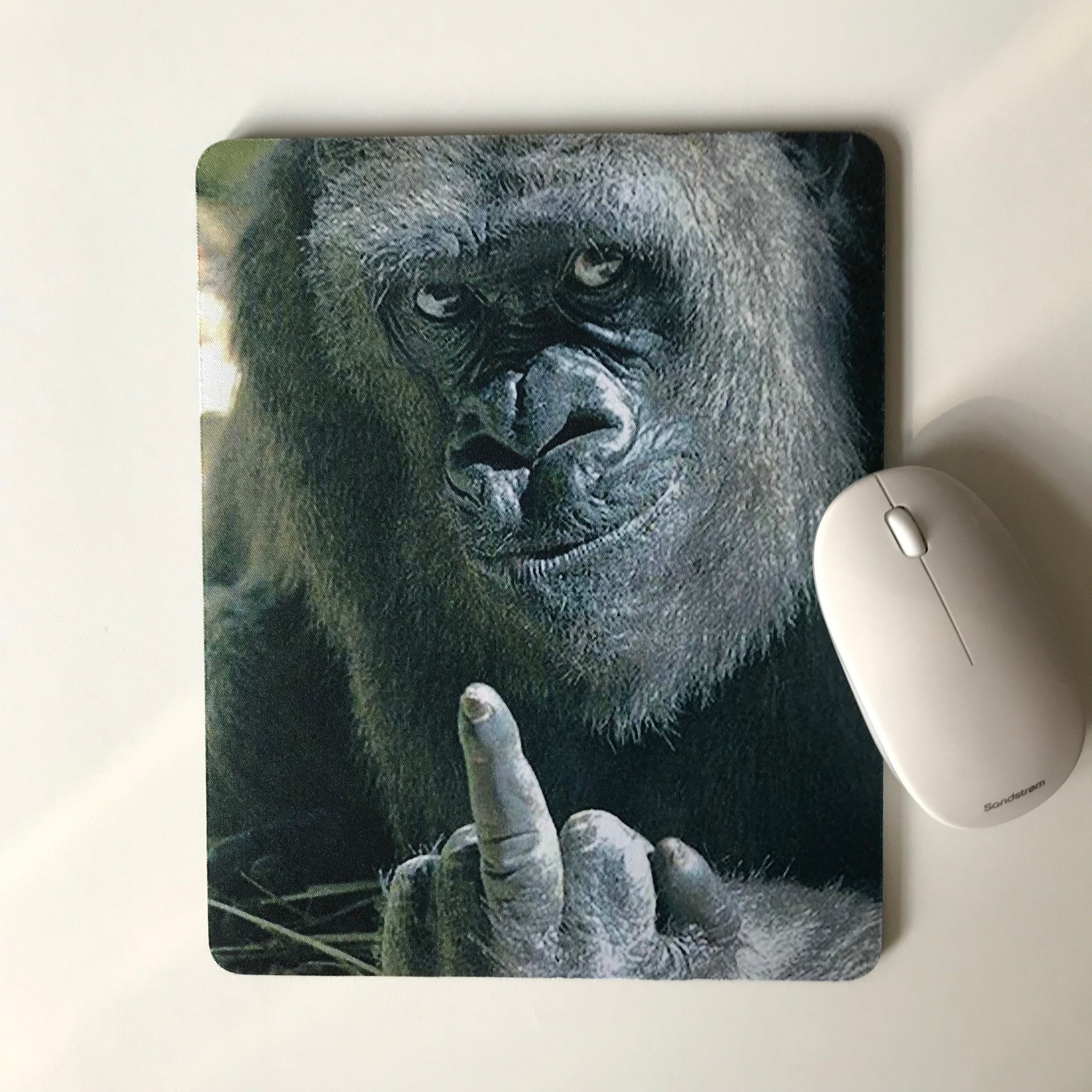 Lustiger Finger-Gorilla Lufterfrischer, Gorilla Mittelfinger Meme