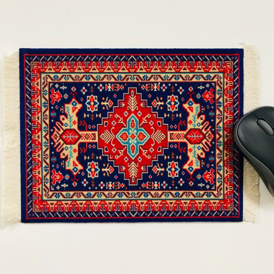 Persian Rug Mouse Pad Mat Desktop Laptop Office Handmade D 50 Etsy
