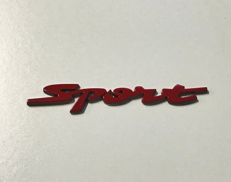 Badge Sport Hood Badge Metallic Decal Emblem Etsy