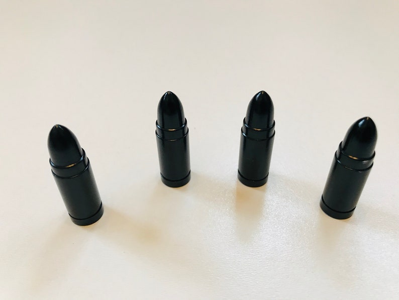 Car Dust CapsValve CapsBullet Shape Metallic Caps Etsy