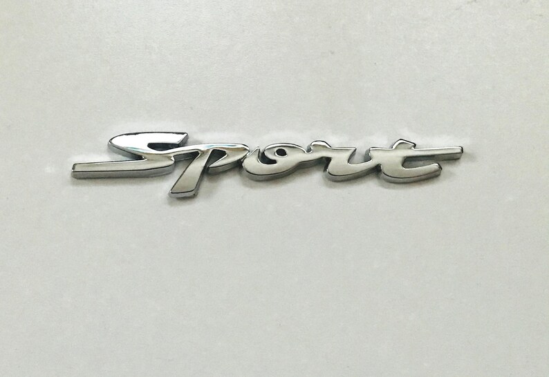 Badge Sport Hood Badge Metallic Decal Emblem Etsy