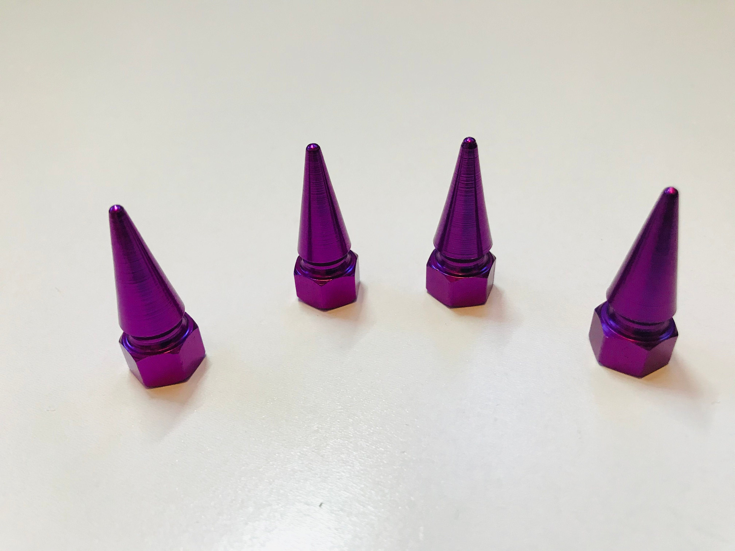 Car Dust CapsValve CapsGold Spike Shape Metallic Caps Etsy