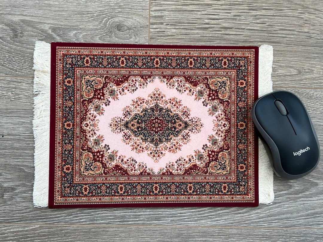 Persian Rug Mouse Pad Mat Desktop Laptop Office Ornamental Design 1 Etsy