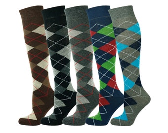 Mysocks 5 paires de chaussettes hautes Argyle 04