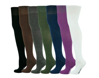 Mysocks Unisex Over The Knee Plain Every Day Colour Socks