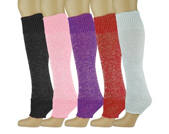 My socks 5 Pairs Glittered  Leg Warmers