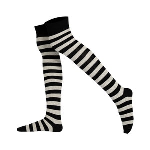 Mysocks Unisex Over the Knee Stripe Socks