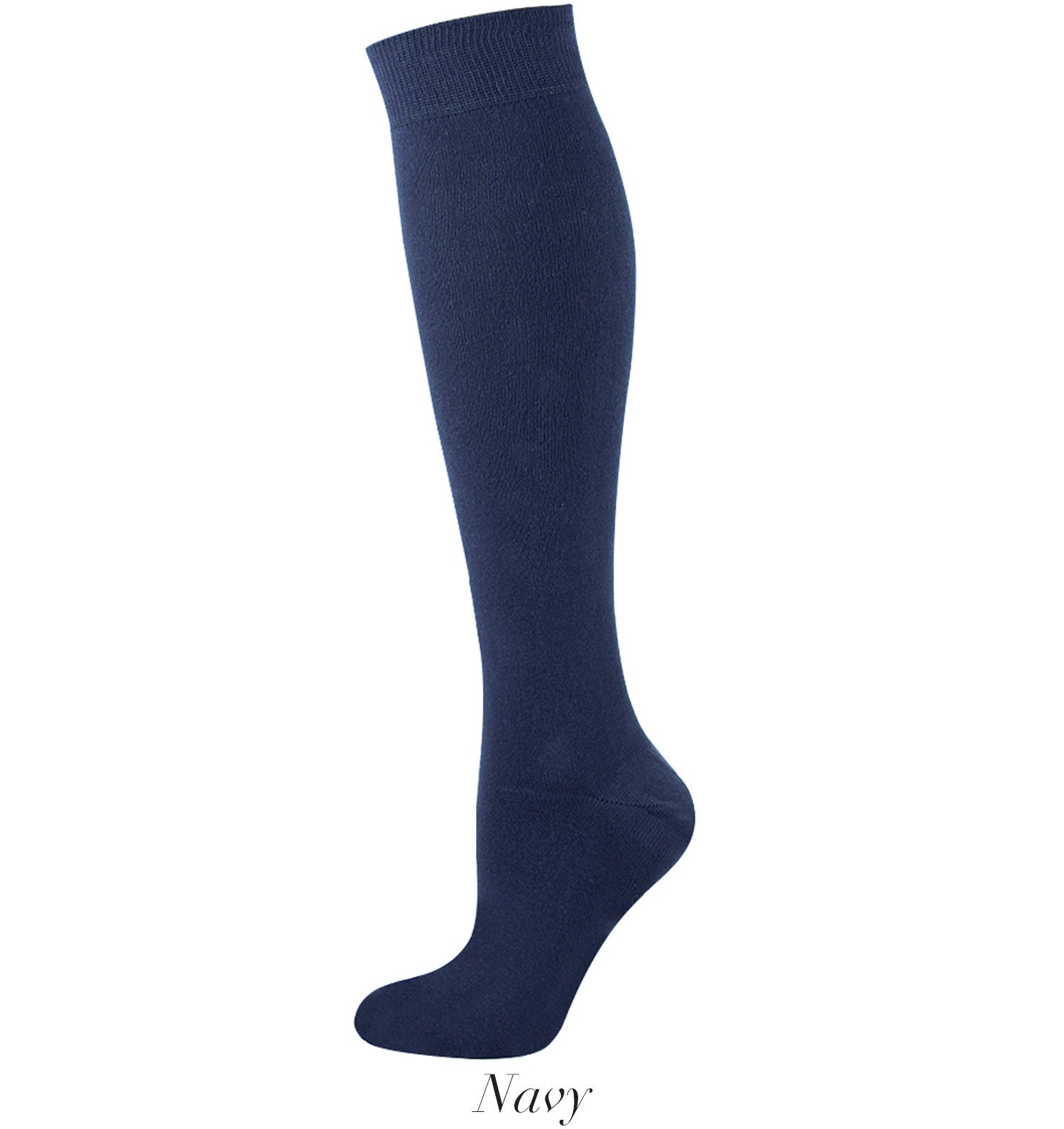 Mysocks Knee High Plain Socks Dark Colour | Etsy