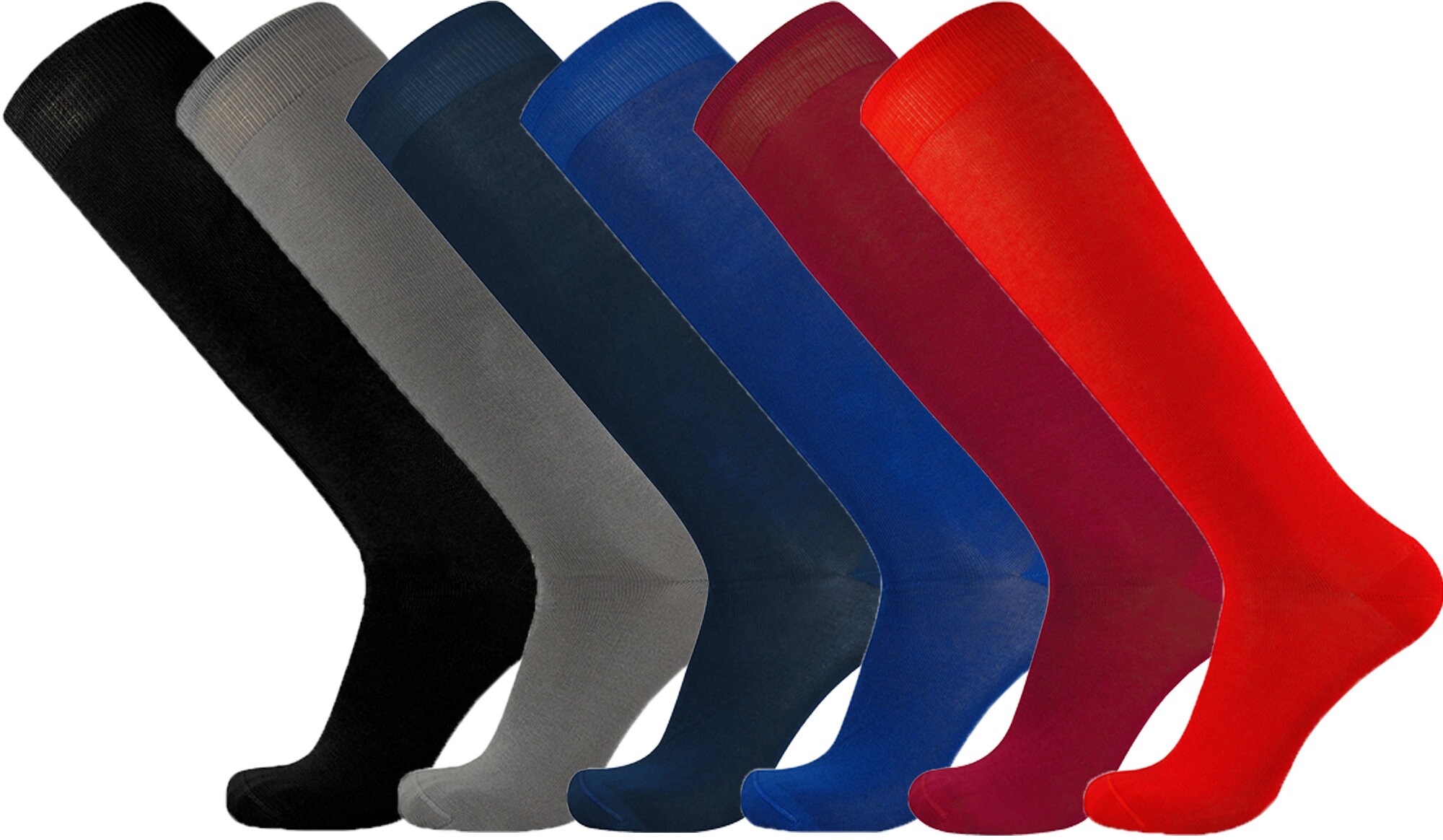 Image of Mysocks Luxury Mercerised Cotton Knee High Socks Dark Assorted