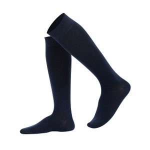Mysocks Knee High Plain Socks Dark Colour - Etsy