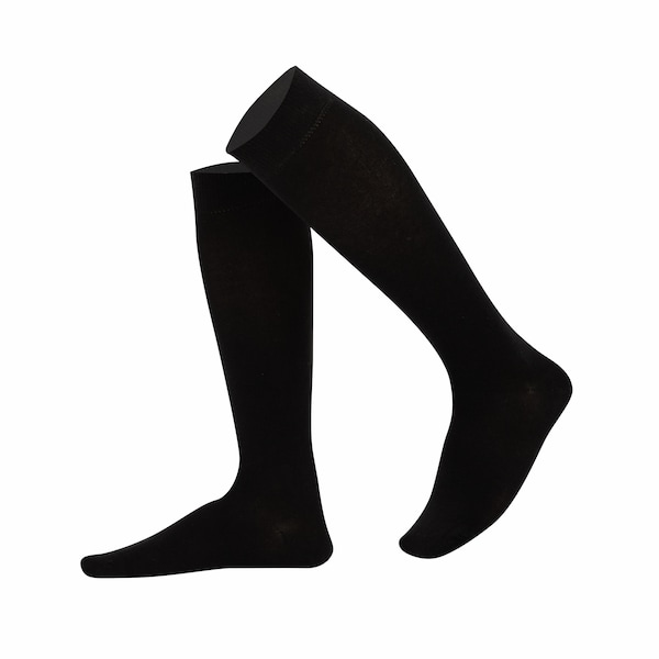 Mysocks Knee High Plain Socks Dark Colour