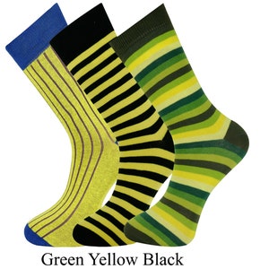 Mysocks Unisex Stripe and Rib 3 Pair Socks Combination Size UK 7-11