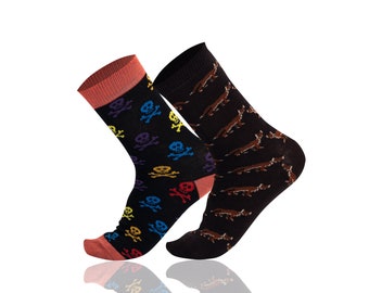 Mysocks Kinder 2 Paar Multi Muster Spaß Design Socken