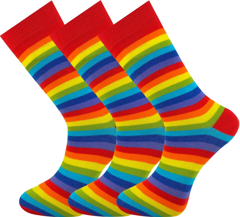 Mysocks Rainbow Causal Socks | Etsy