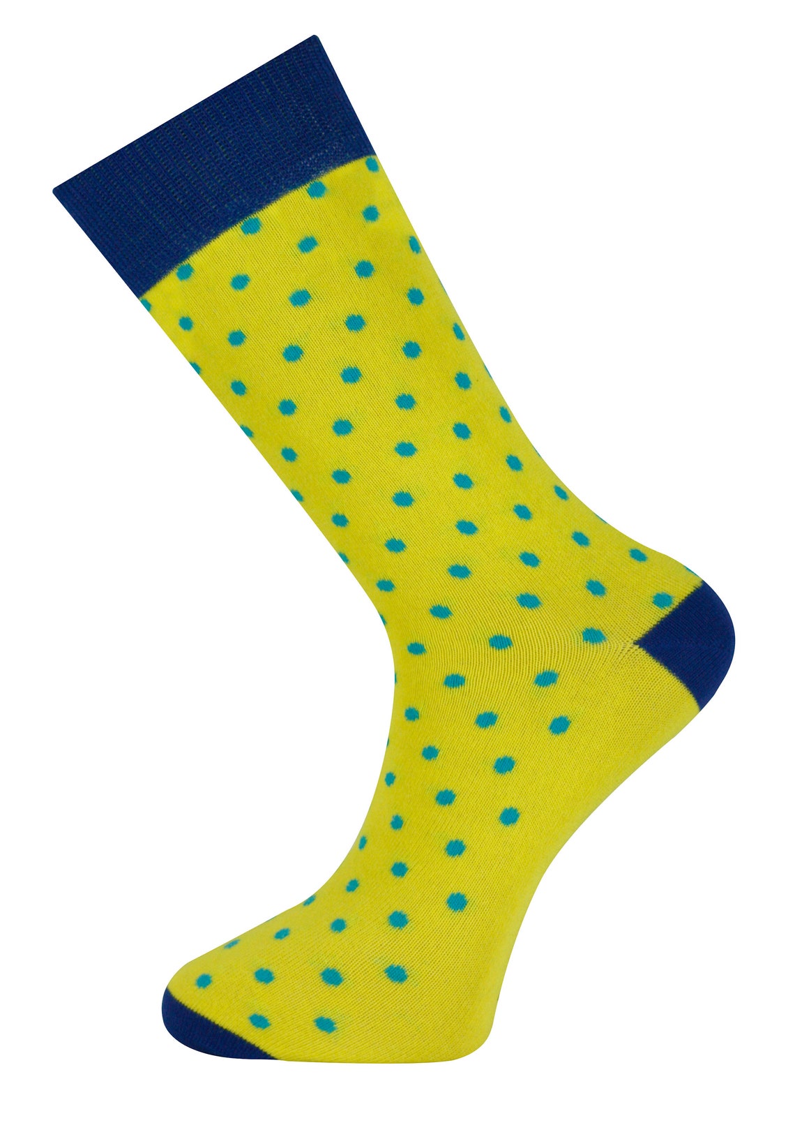 Mysocks Extra Fine Combed Cotton Dots Crew Socks Size 711 Etsy