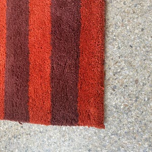 Handmade Red Moroccan Rug - Berber Burgundy Rug image 8