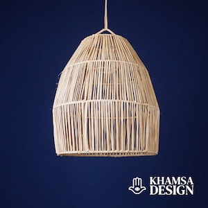 Raffia bell pendant lamp Shade H25cm