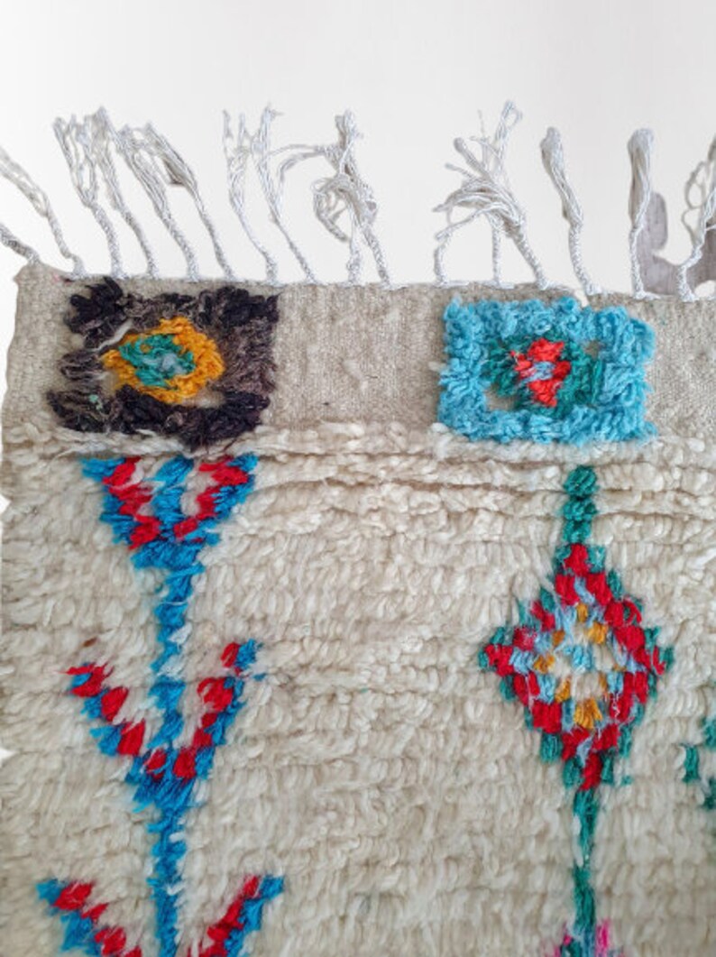 Moroccan Rug-berber rug-Custom rug Beni ourain rug-Custom Beni Ourain rug-Colorful beni Rug-Handmade rug-Wool rug