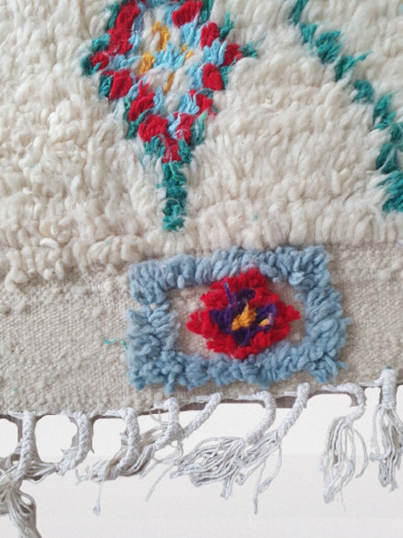 Moroccan Rug-berber rug-Custom rug Beni ourain rug-Custom Beni Ourain rug-Colorful beni Rug-Handmade rug-Wool rug