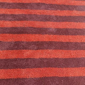 Handmade Red Moroccan Rug - Berber Burgundy Rug image 5