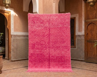 Handcrafted Beni Ourain Wool Rugs – Pink Moroccan Rug