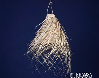 Straw suspension - natural fibers - Boho