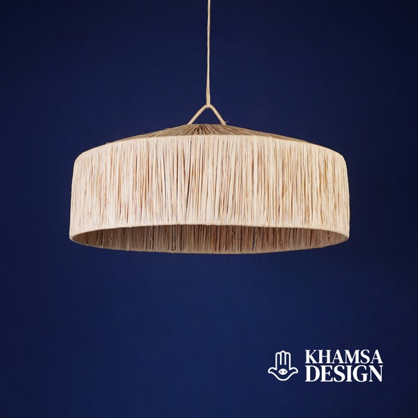 New style the wave chandelier handmade moroccan lamp rattan Natural wicker suspension, open work doum suspension