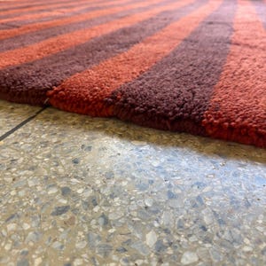 Handmade Red Moroccan Rug - Berber Burgundy Rug image 10