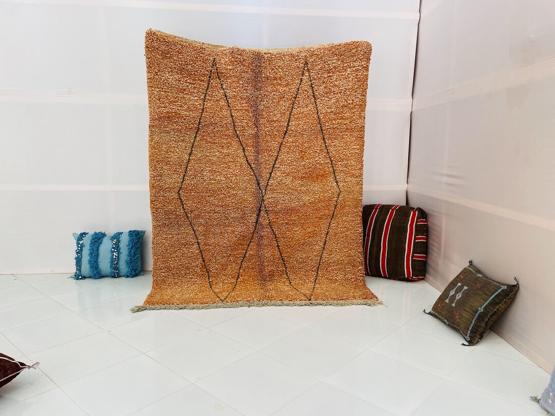 Vintage Beni Ourain Rug – Handwoven Moroccan Berber Wool Rug - Etsy